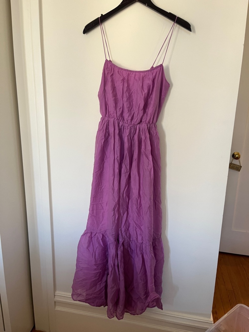 Abercrombie & Fitch Lavender/Purple Spaghetti-Strap Maxi Dress